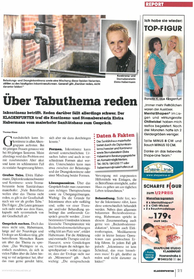 Über Tabuthema reden